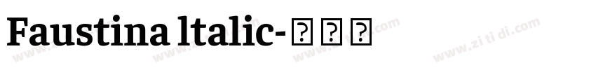 Faustina ltalic字体转换